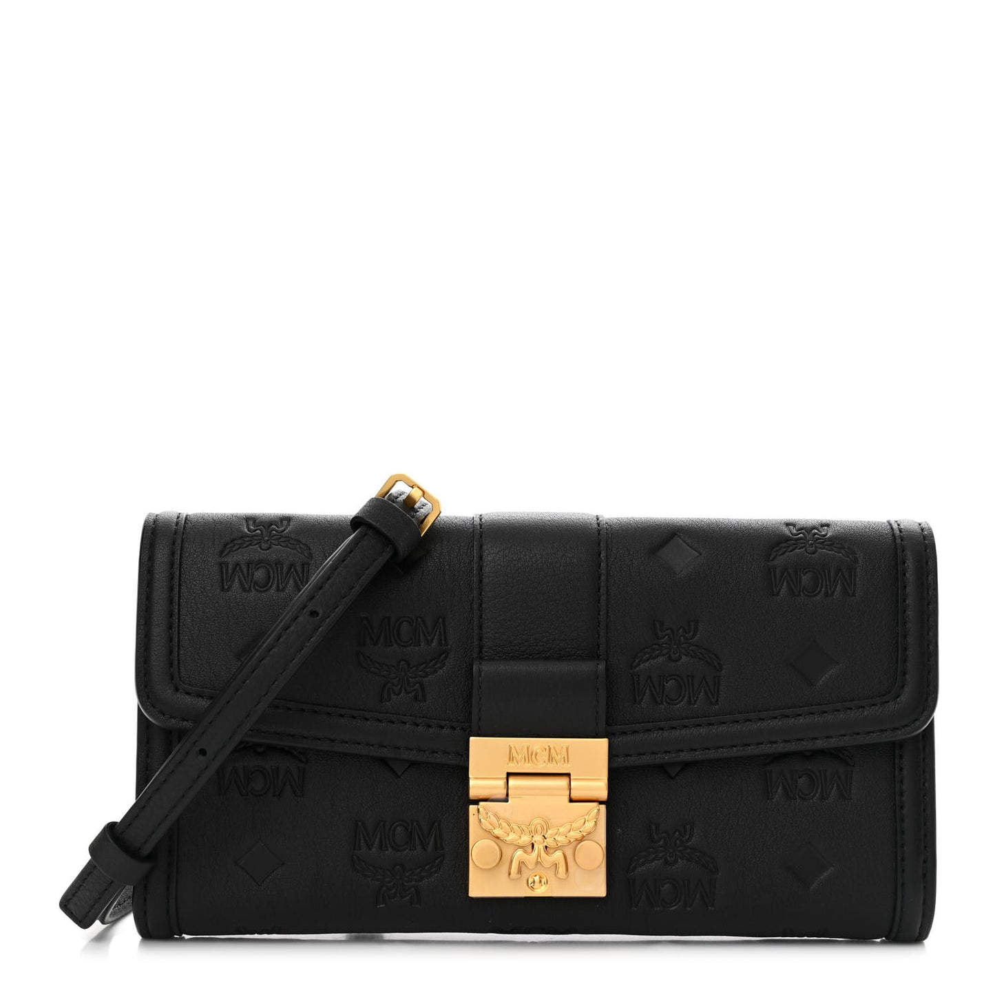 Calfskin Ottomar Monogram Mini Tracy Crossbody Black