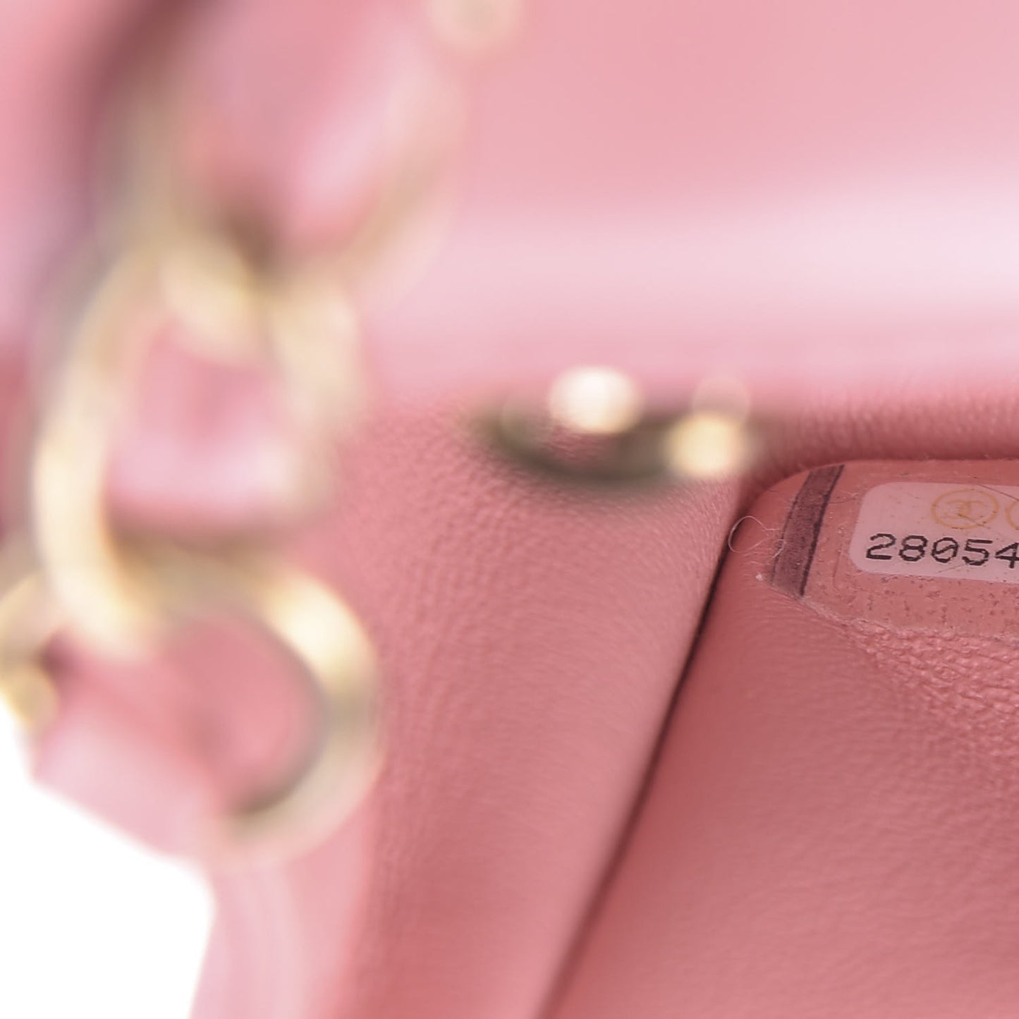 Lambskin Quilted Mini Rectangular Flap Pink