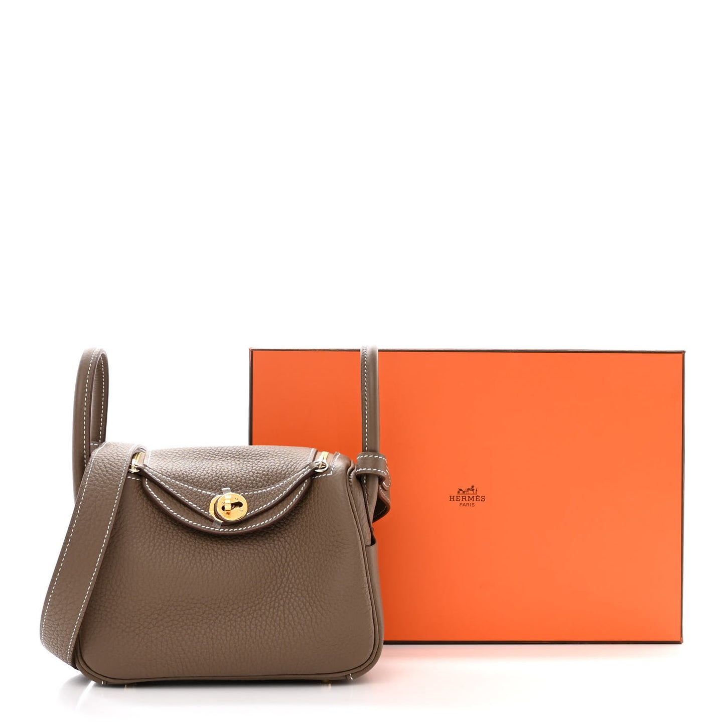 Taurillon Clemence Mini Lindy 20 Etoupe