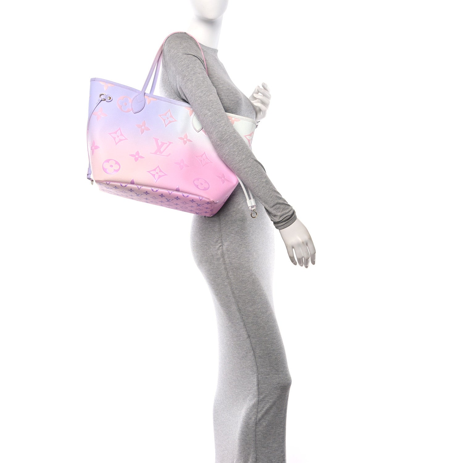 Louis Vuitton Monogram Giant Spring In The City Neverfull MM Sunrise Pastel 2 of 11