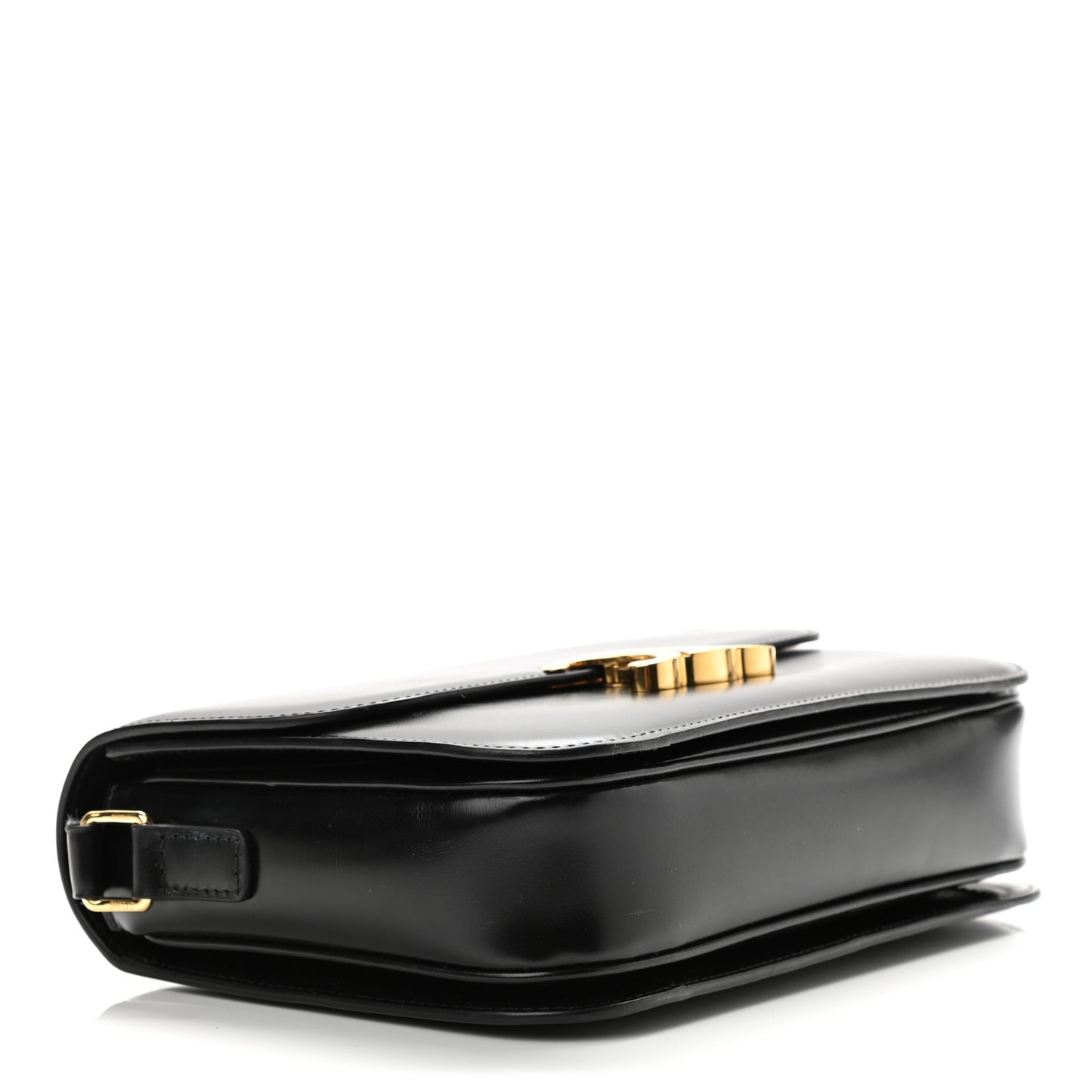 Shiny Calfskin Medium Triomphe Black