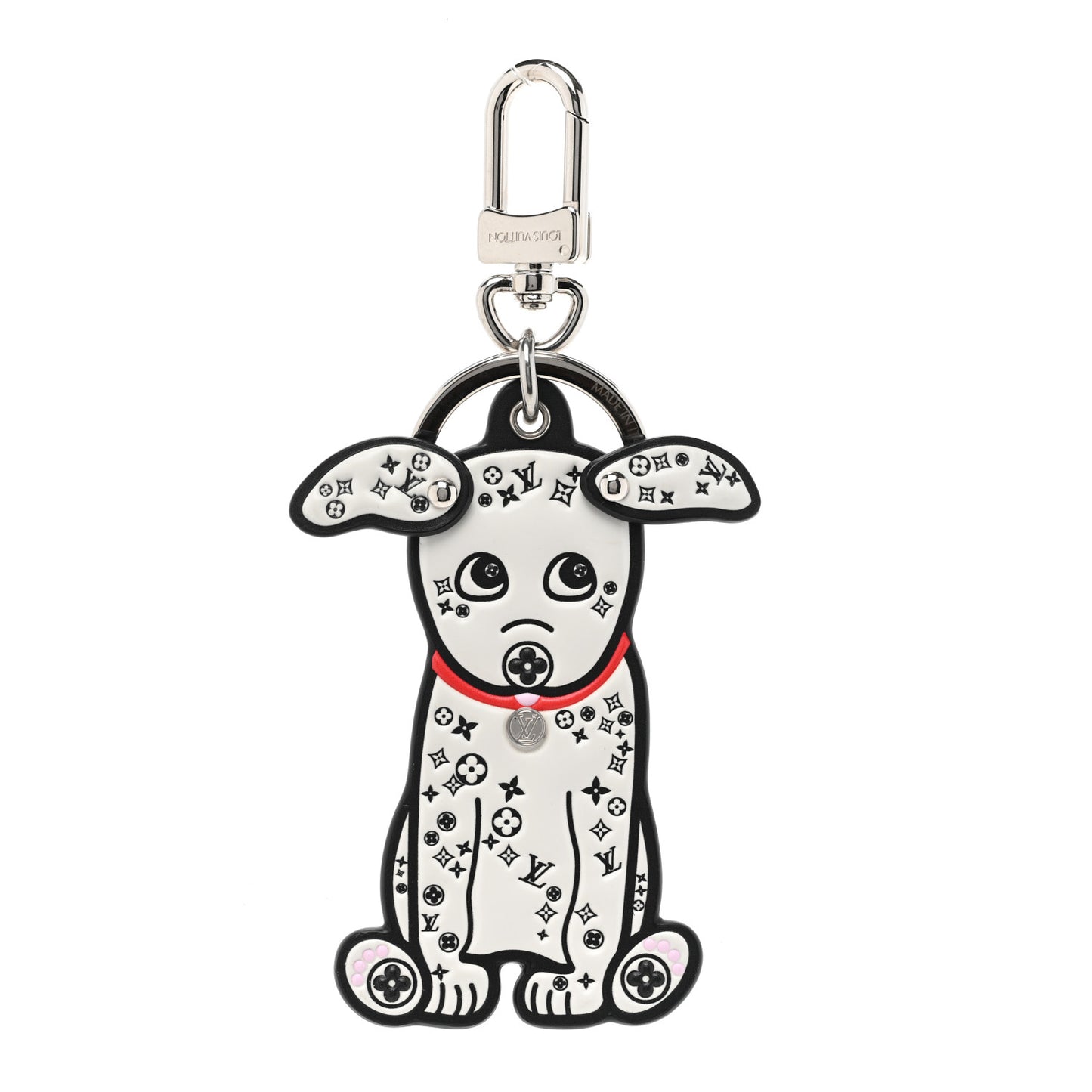Calfskin Dalmata Bag Charm Key Holder