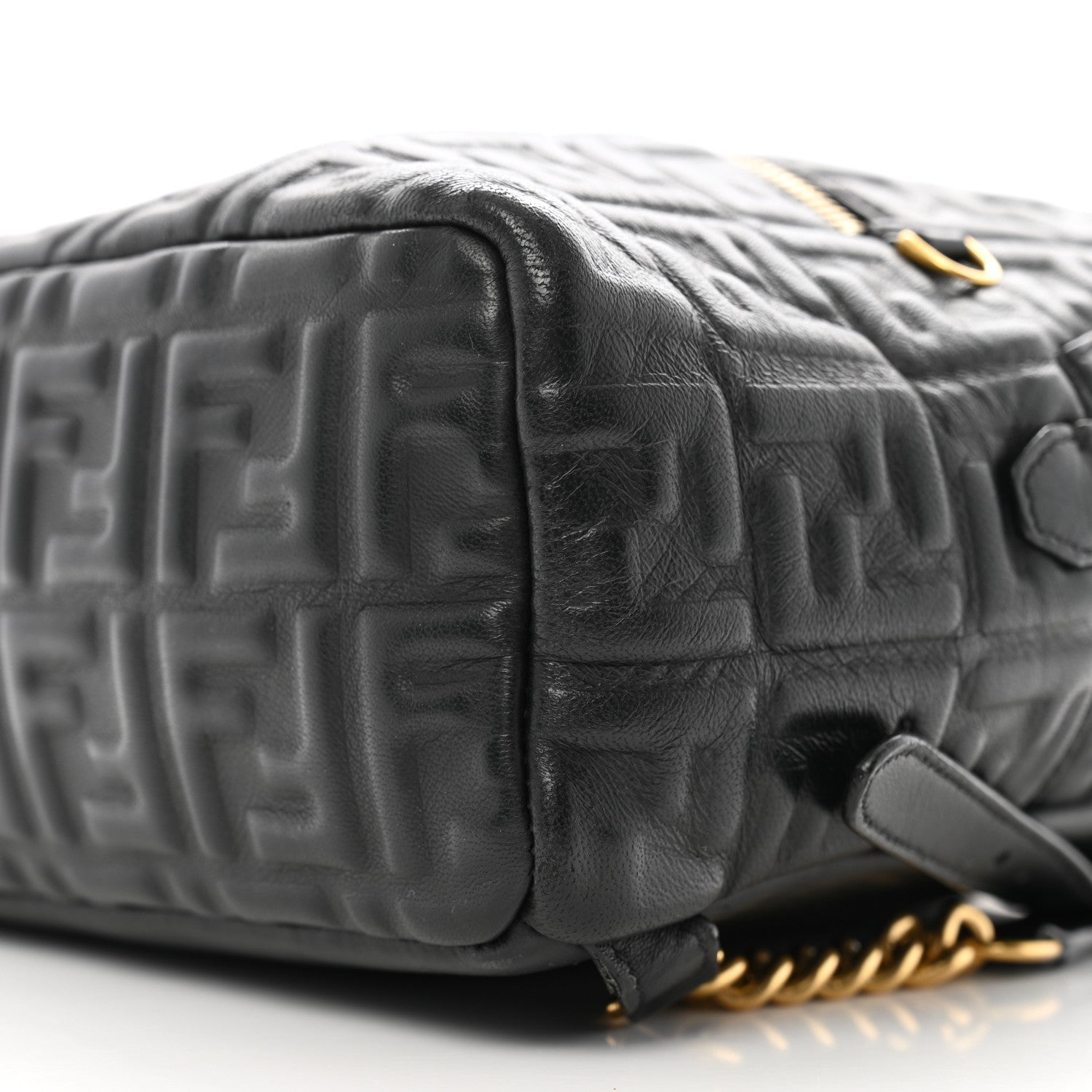 Fendi Nappa FF 1974 Embossed Mini Backpack Black 10 of 13