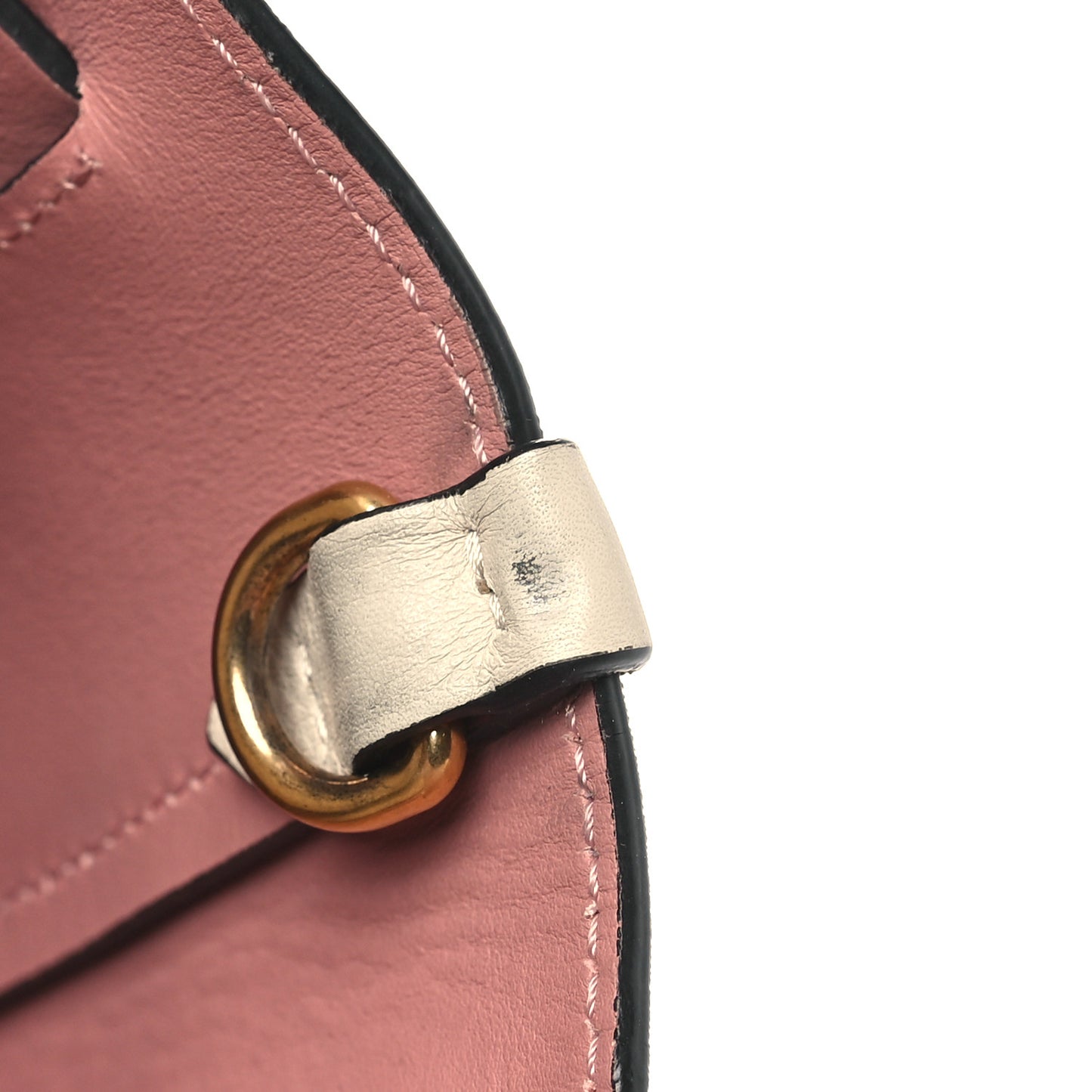 Marais Calfskin Small Belt Bag Limestone Dusty Rose