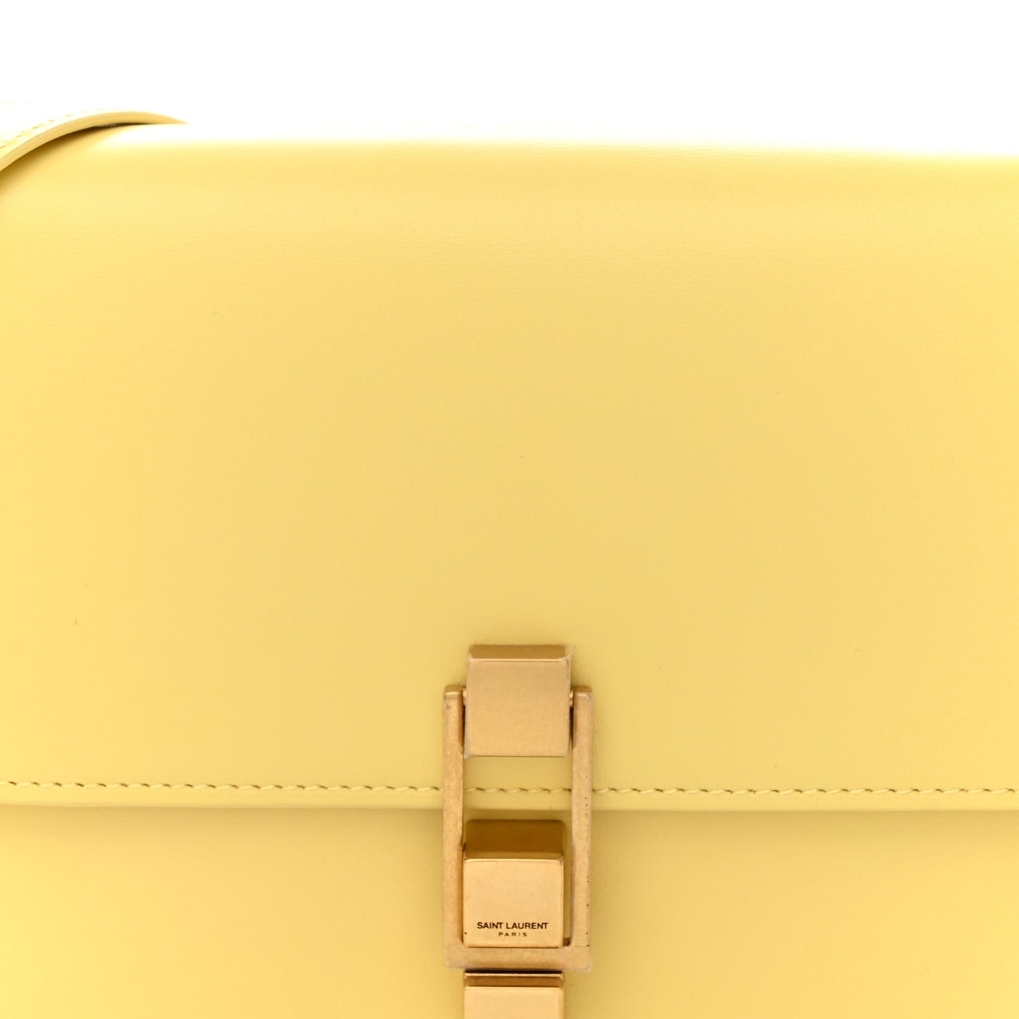 Smooth Calfskin Carre Satchel Paille