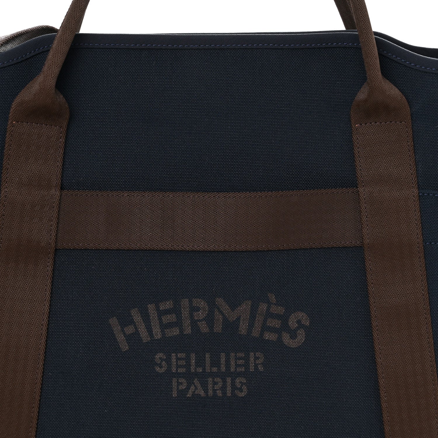 Hermes Toile Sac De Pansage Groom Bleu Navy Feu 12 of 14