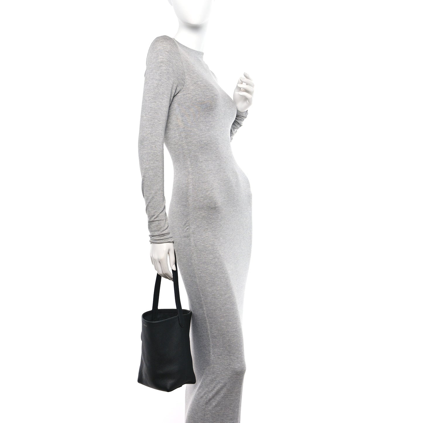 Grained Calfskin Small N/S Park Tote Black