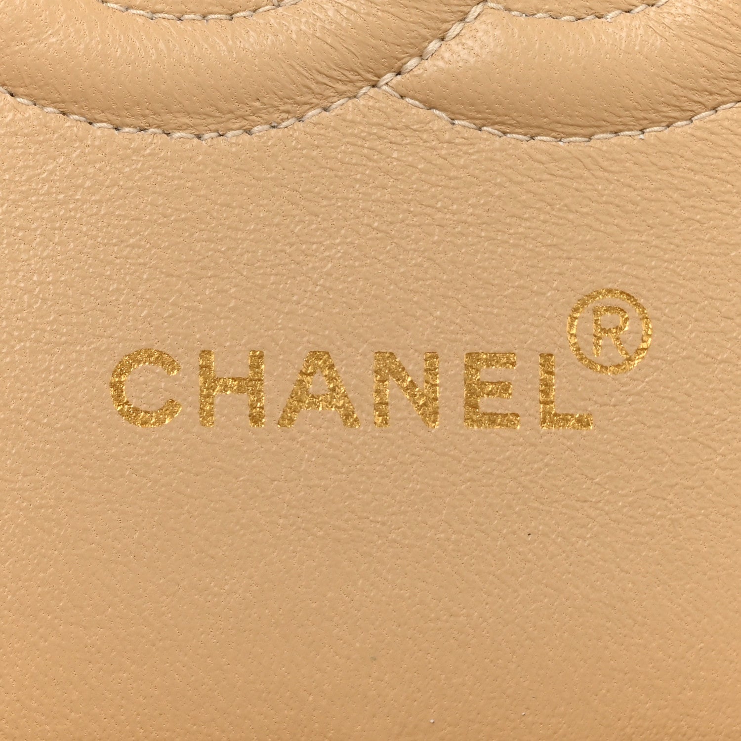 Chanel Lambskin Quilted Medium Double Flap Beige 6 of 17