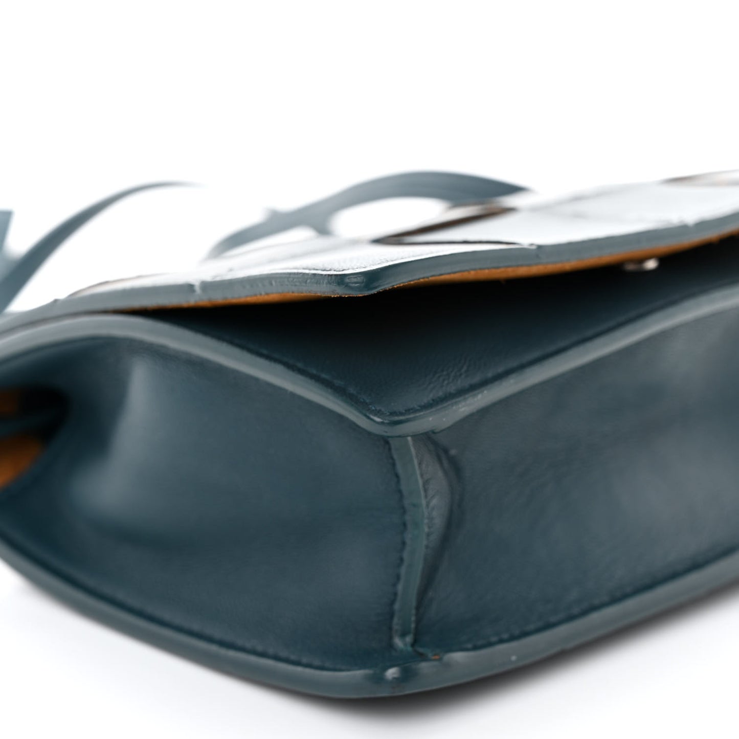 Lambskin Maxi Intrecciato Mini Cassette Crossbody Bag Petrol Blue