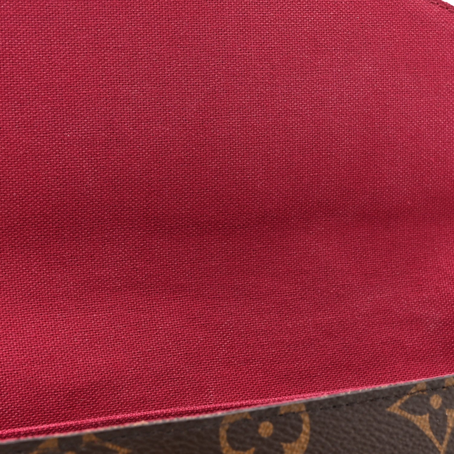 Louis Vuitton Monogram Pochette Felicie Chain Wallet Fuchsia 13 of 13