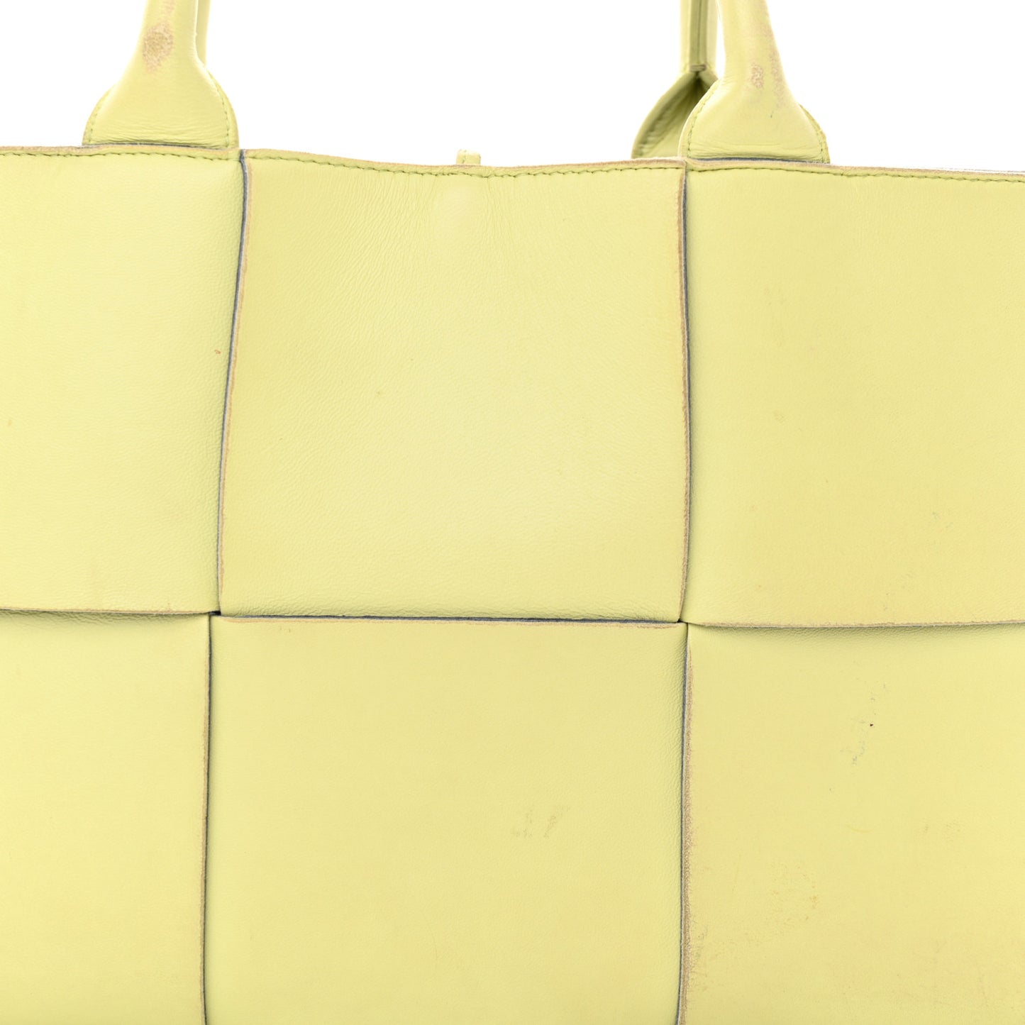 Nappa Maxi Intrecciato Small Arco Tote Lemon