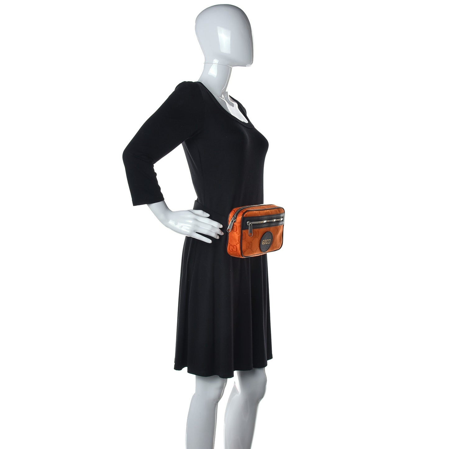 Econyl Nylon Monogram Off The Grid Belt Bag Carrot Orange Black