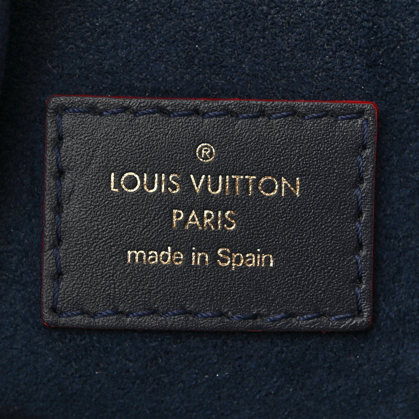 Empreinte V Tote MM Marine Rouge