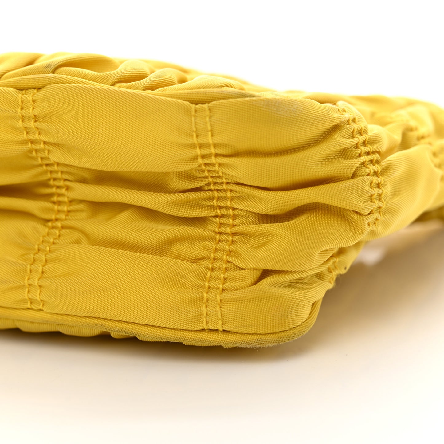 Tessuto Nylon Gaufre Shoulder Bag Giallo