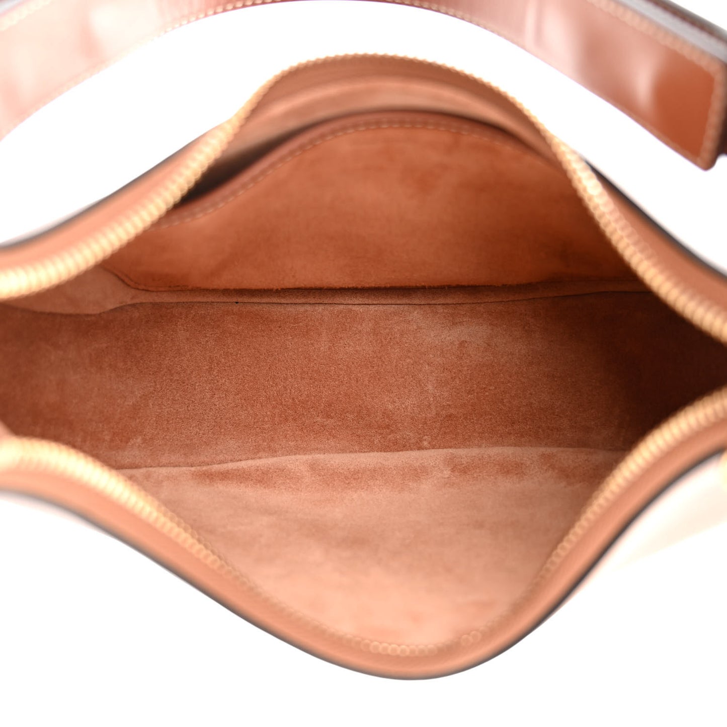 Smooth Calfskin Medium Strap Ava Shoulder Bag Tan