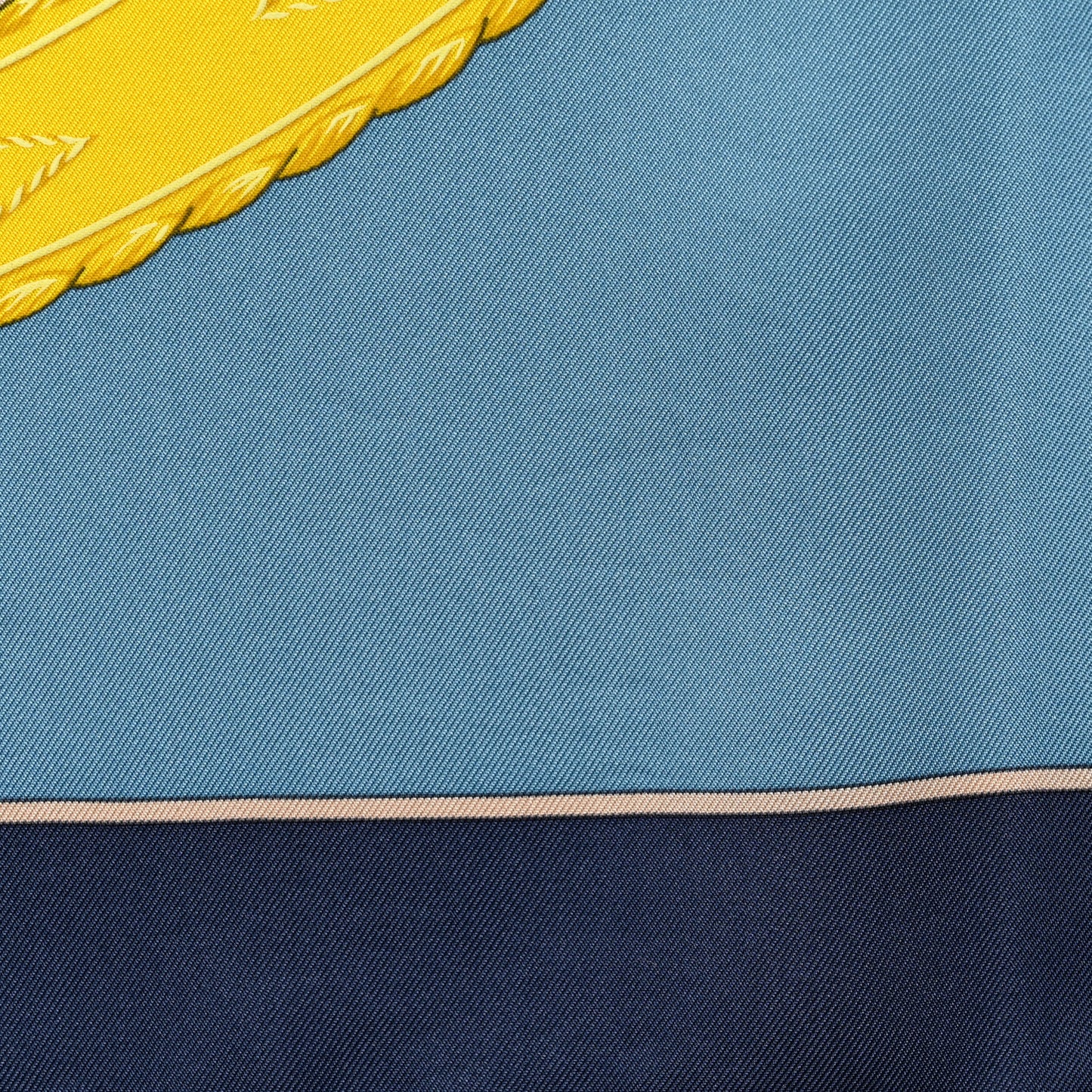 Silk Lift Profile Scarf 90 Marine Bleu Glacier