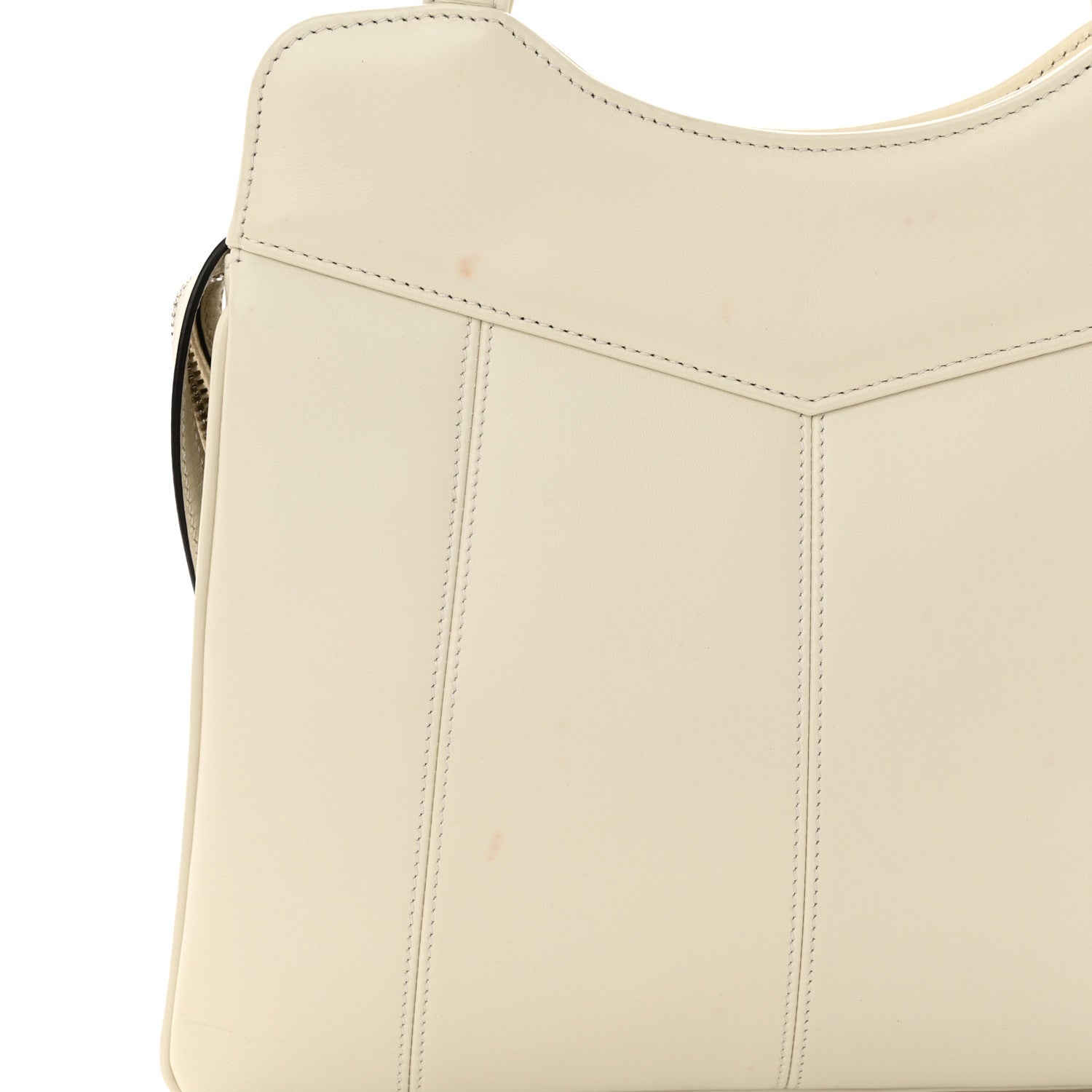 Gucci Senna Calfskin Petite GG Tote Bag Mystic White 14 of 17