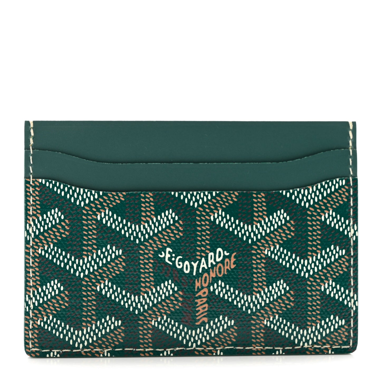 Goyardine Saint Sulpice Card Holder Green