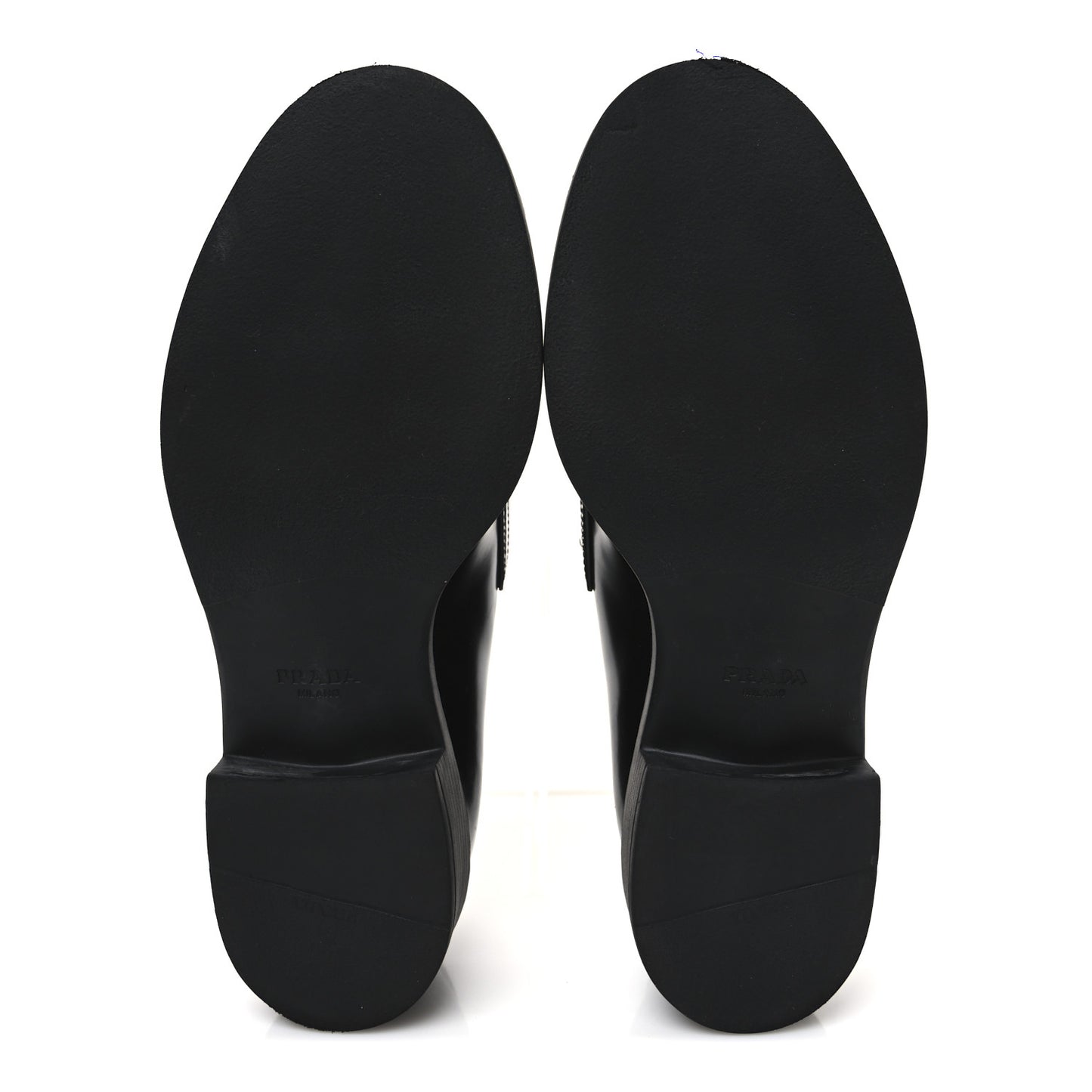 Spazzolato Metal Triangle Logo 50mm Loafers 40 Black