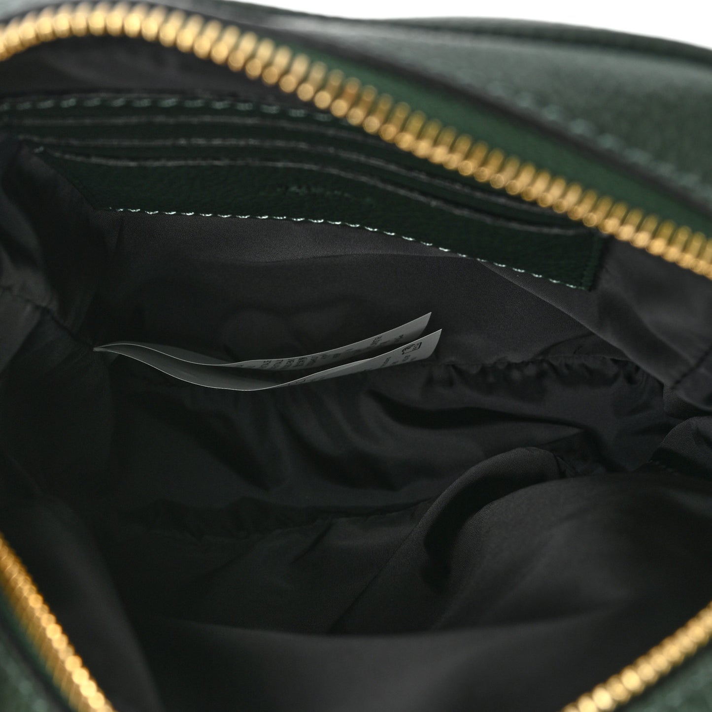 Grained Calfskin Small Medusa Messenger Bag Green