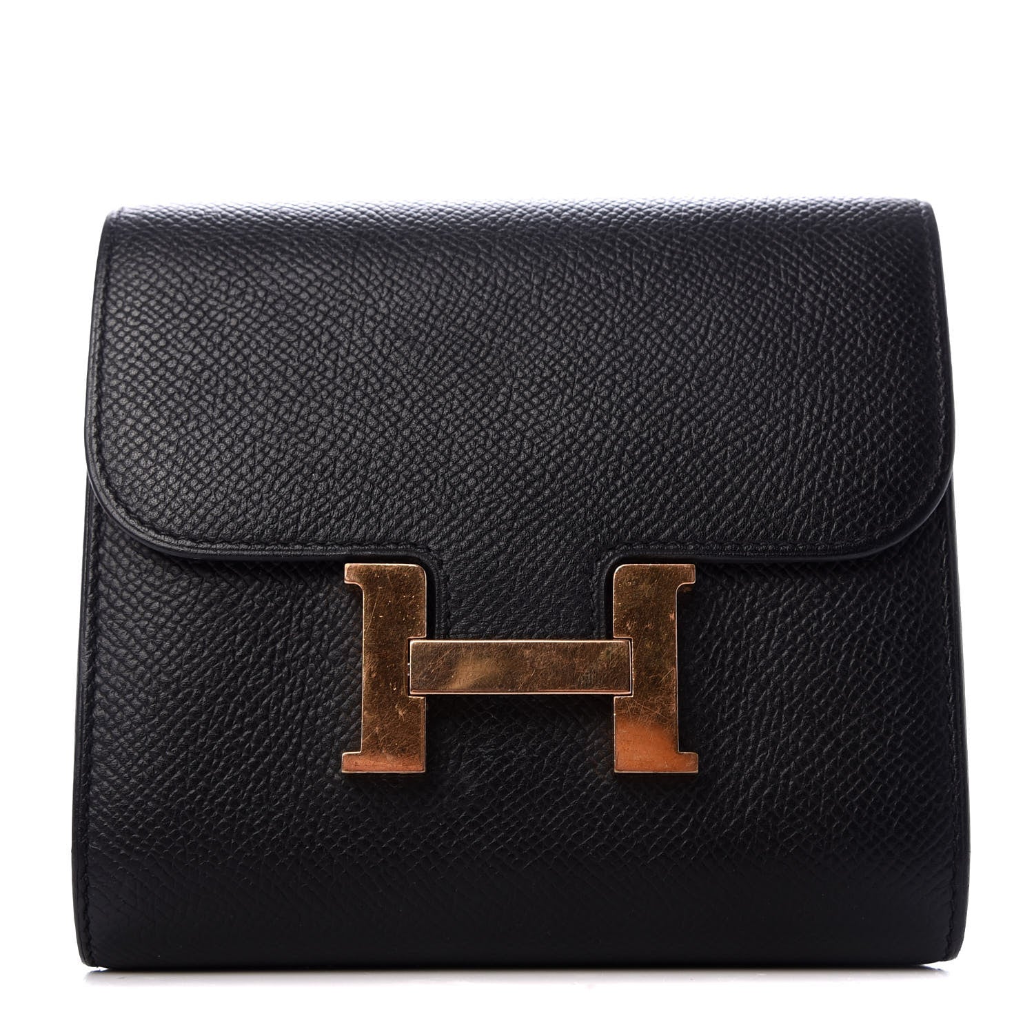 Hermes Epsom Constance Short Wallet Black 1 of 7
