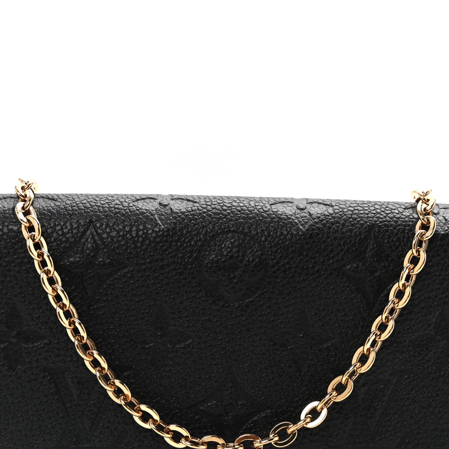 Louis Vuitton Empreinte Pochette Felicie Chain Wallet Black 8 of 11