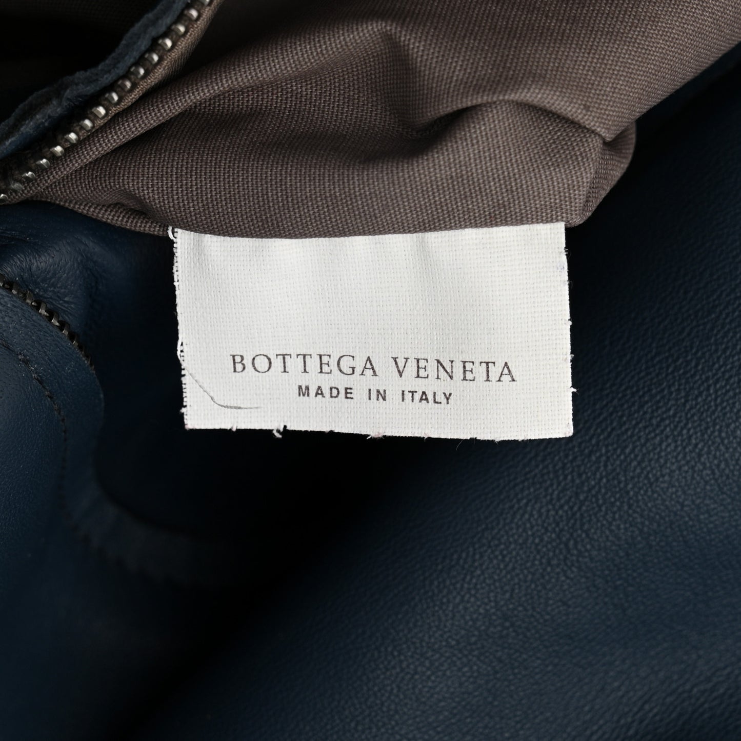 Nappa Intrecciato Flap Shoulder Bag Blue