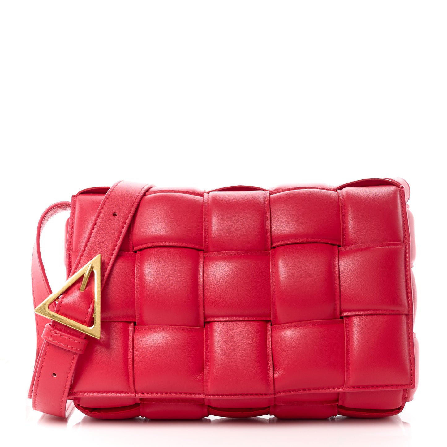 Nappa Maxi Intreccio Padded Cassette Crossbody Bag Firework