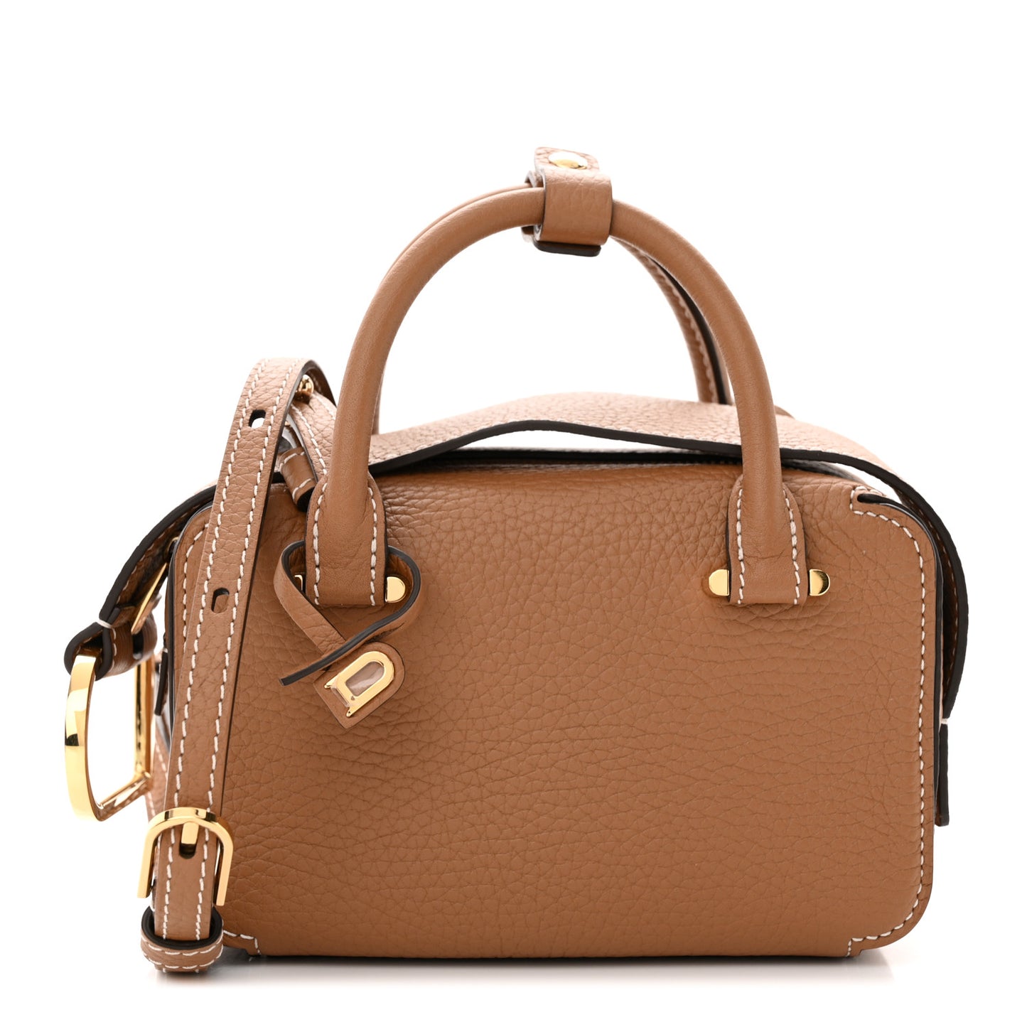 Taurillon Soft Nano Cool Box Satchel Vegetal Ivory