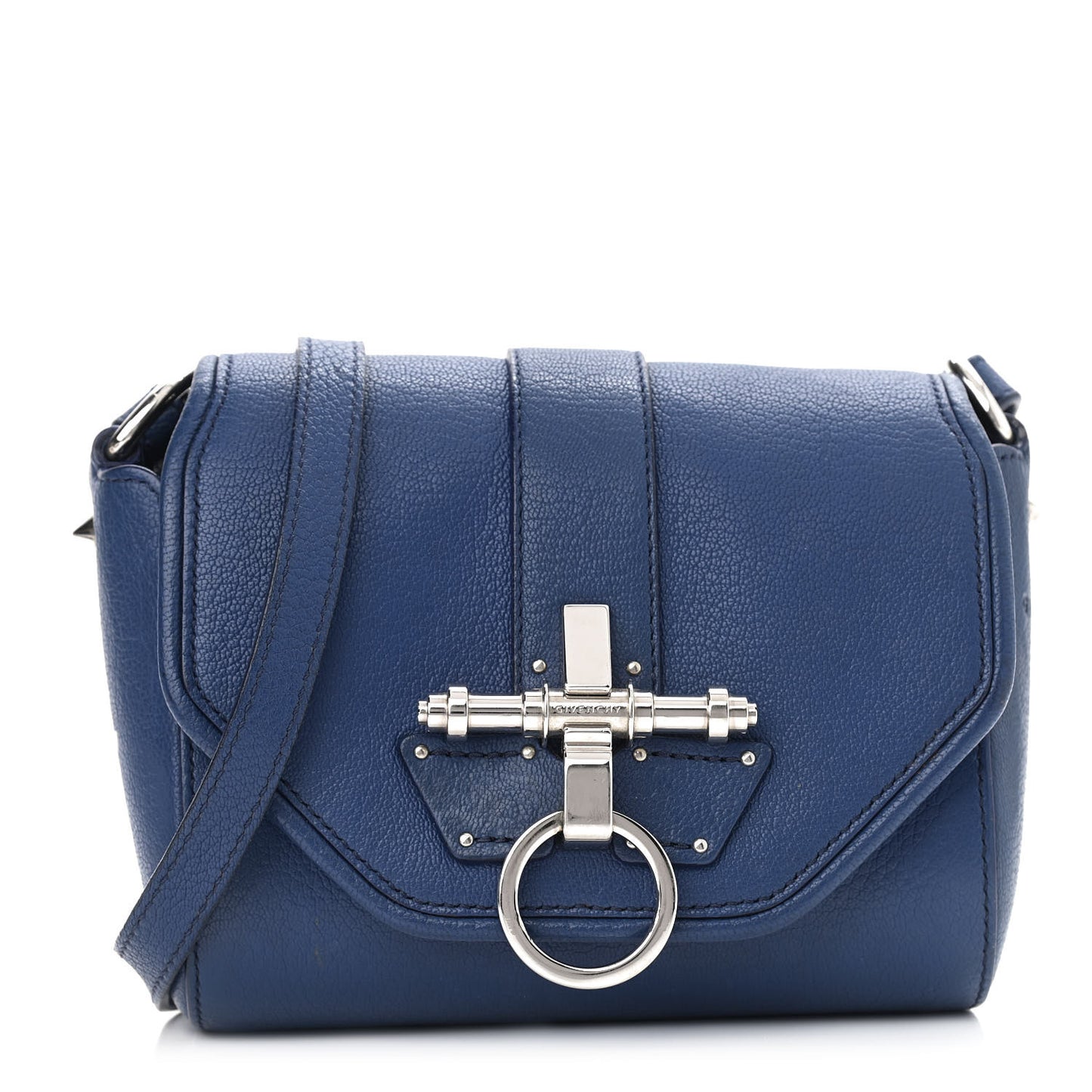 Sugar Goatskin Obsedia Shoulder Bag Navy