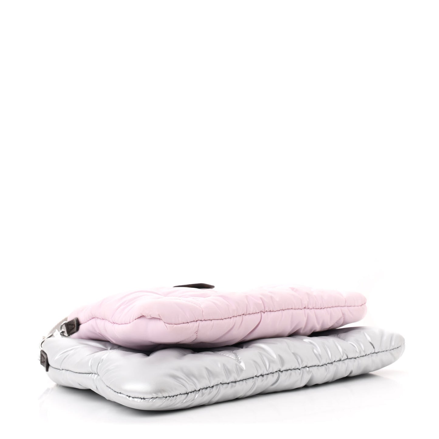 Econyl Monogram Pillow Maxi Multi Pochette Accessories Silver Pale Pink