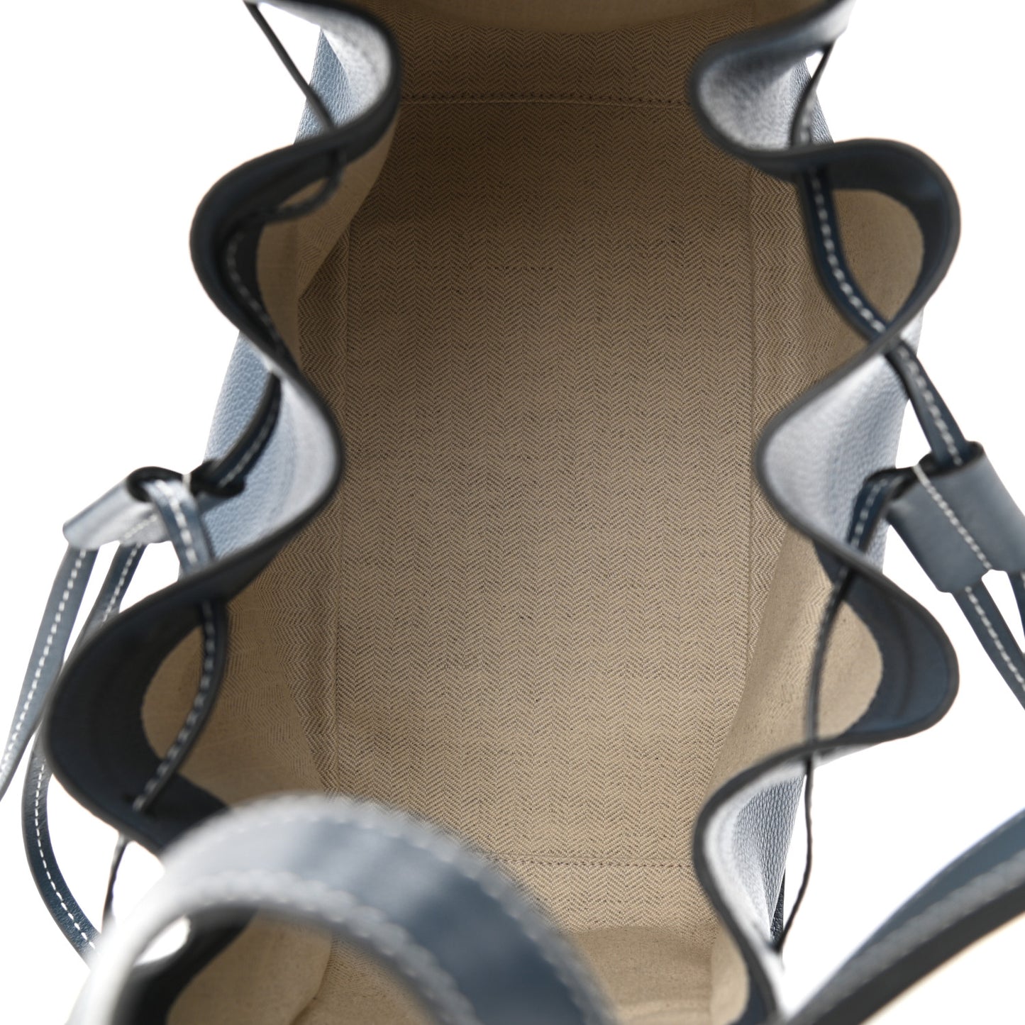 Calfskin Large Hammock Shoulder Bag Marine