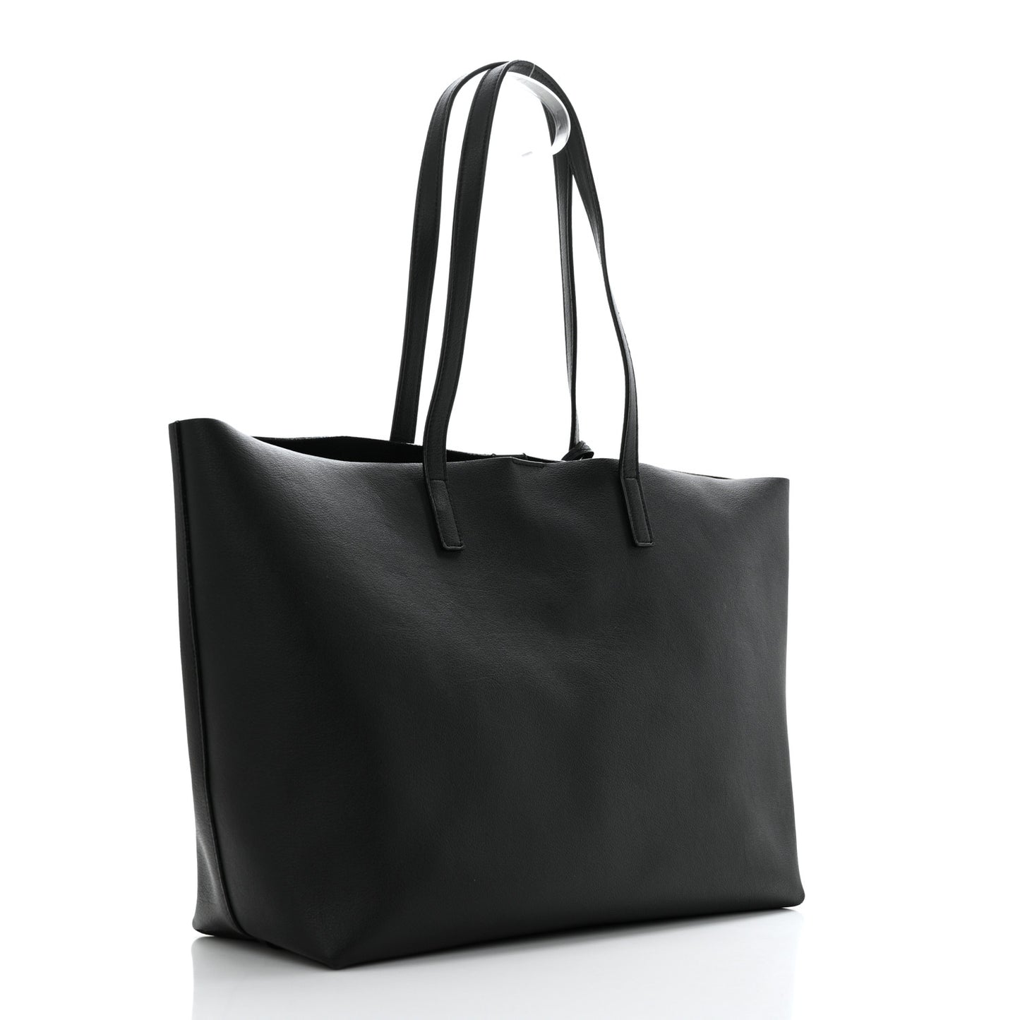 Calfskin Large Shopping Tote Black