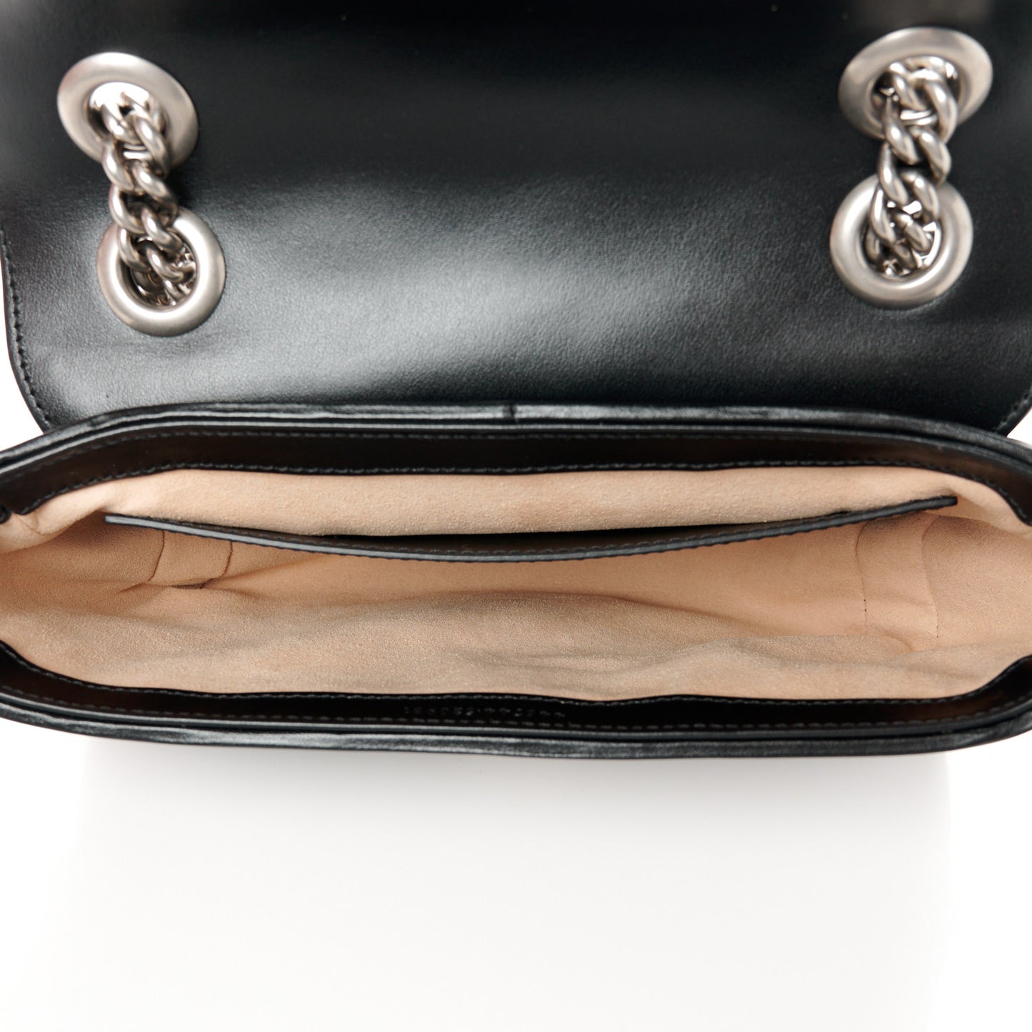 Calfskin Matelasse Aria Mini GG Marmont Shoulder Bag Black