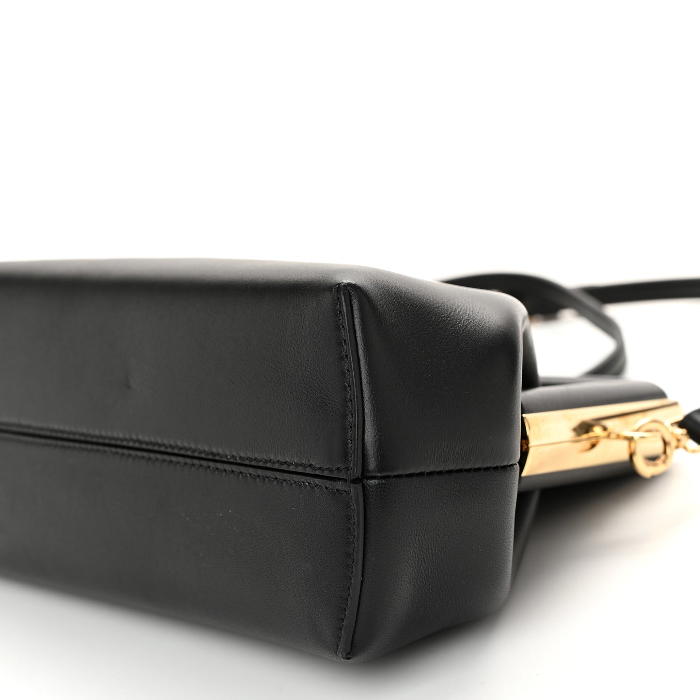 Shiny Nappa Small Fendi First Black
