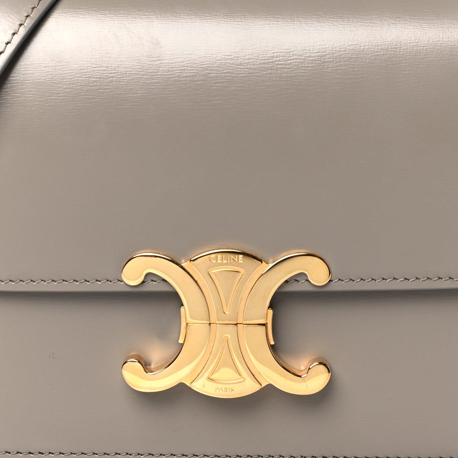 Celine Shiny Calfskin Small Triomphe Pebble 8 of 11