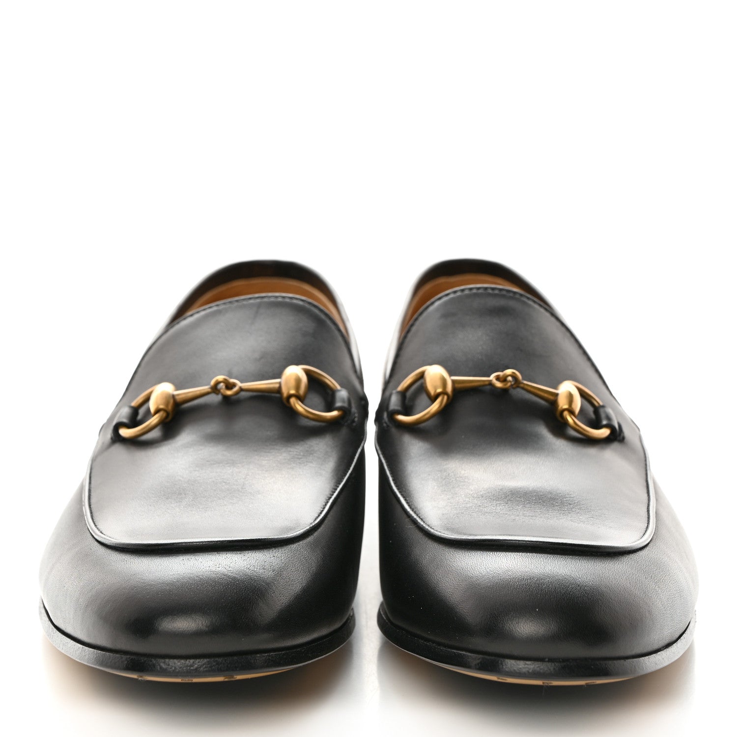 Gucci Calfskin Horsebit Mens Jordaan Loafers 8 Black 2 of 8