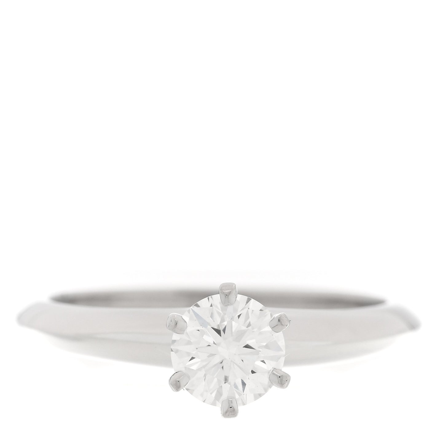 Platinum Diamond .48ct Solitaire Engagement Ring 47 4