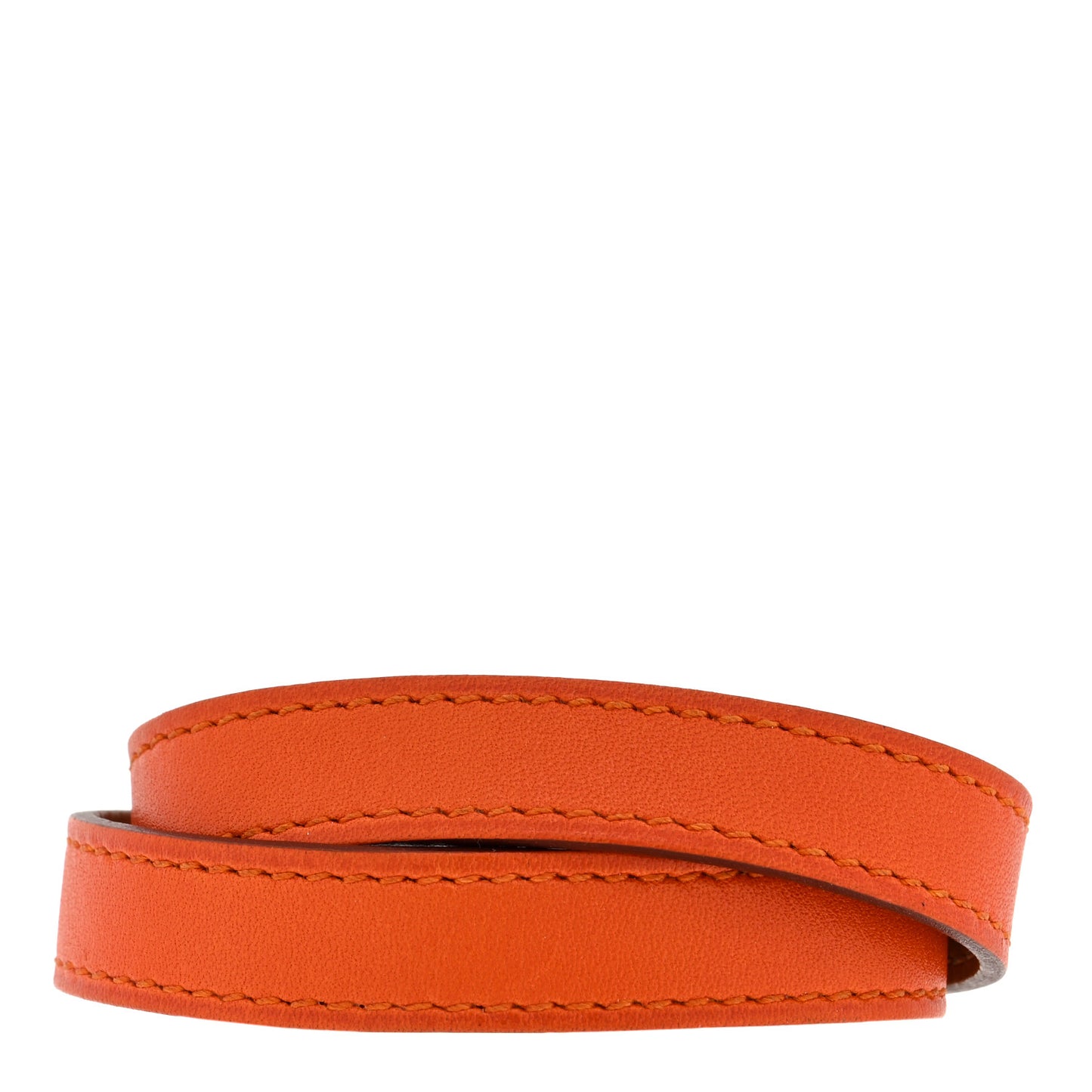 Epsom Kelly Double Tour Bracelet S Orange