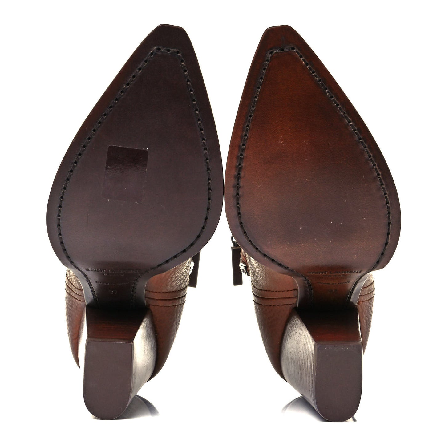 Calfskin Theo 95 Zip Boot 37 Cuoio