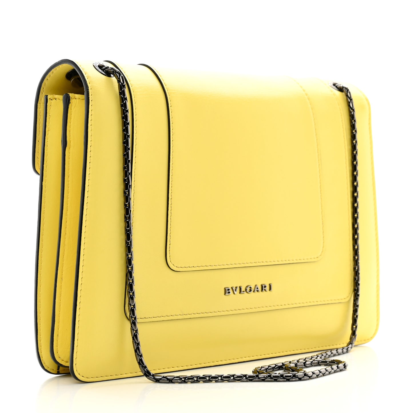 Calfskin Serpenti Forever Shoulder Bag Yellow