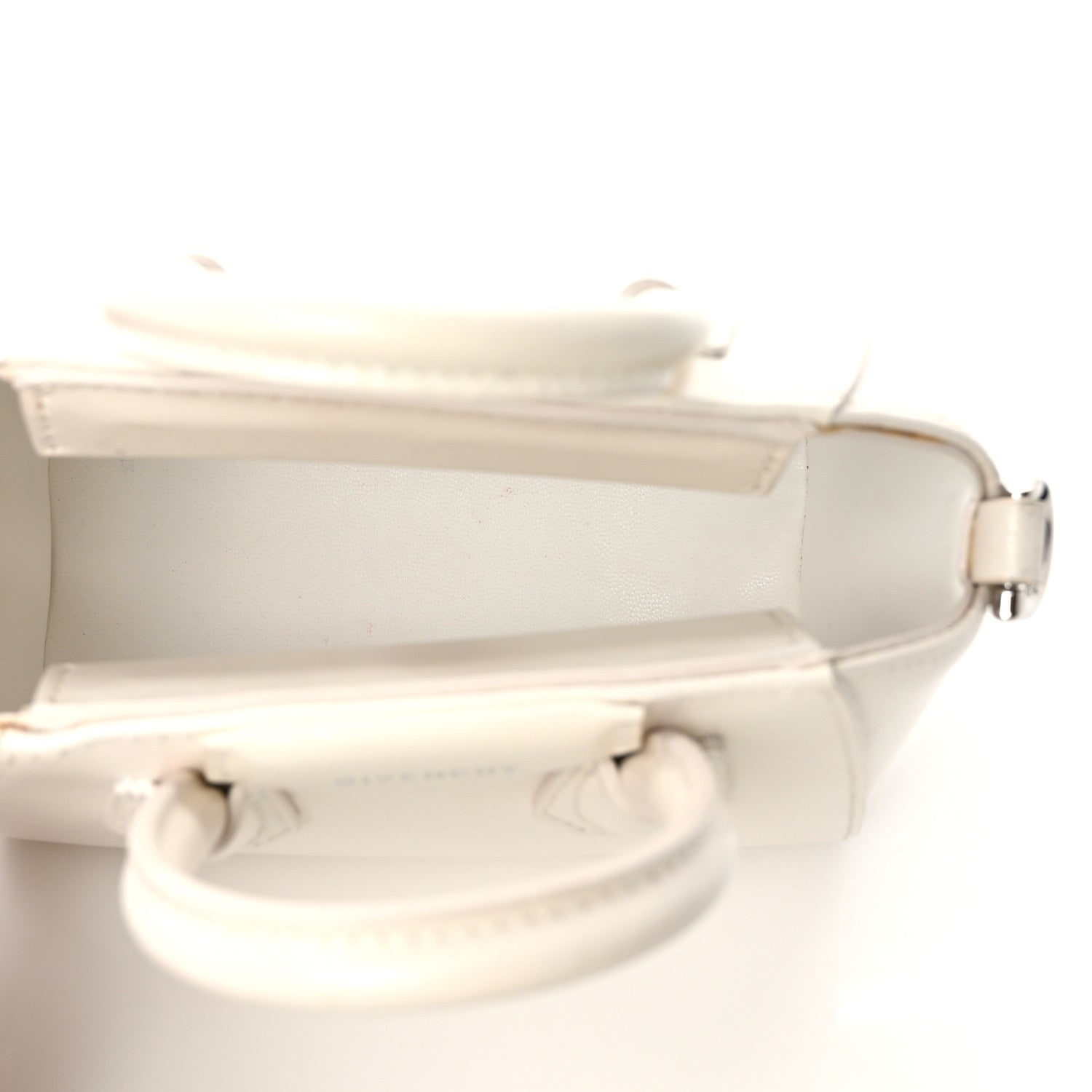 Givenchy Shiny Lord Calfskin Micro Antigona Ivory 4 of 10