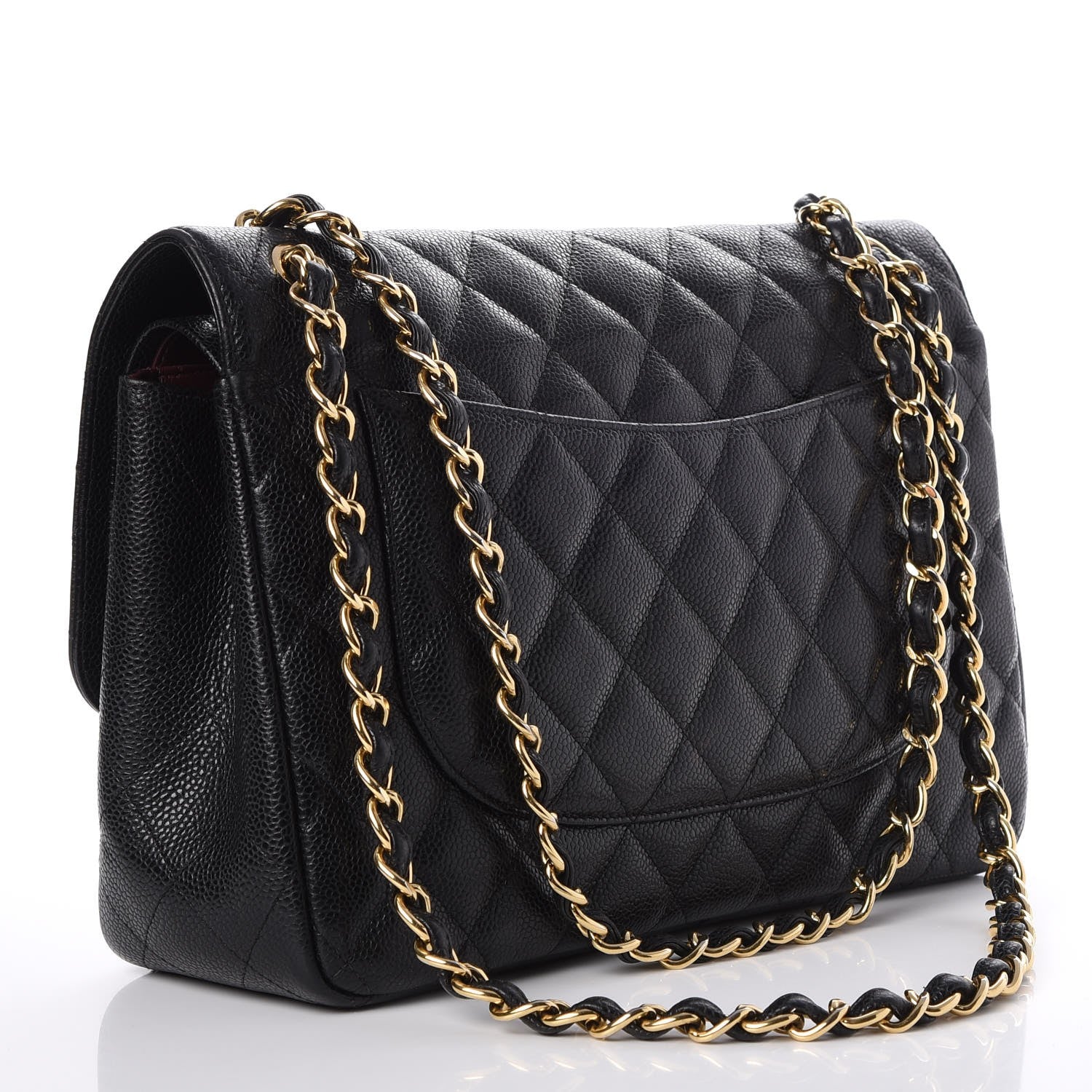 Chanel Caviar Quilted Jumbo Double Flap Black 4 of 16