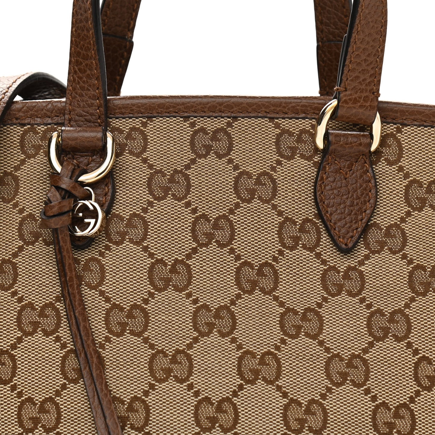 Monogram Small Bree Tote Beige Tabacco