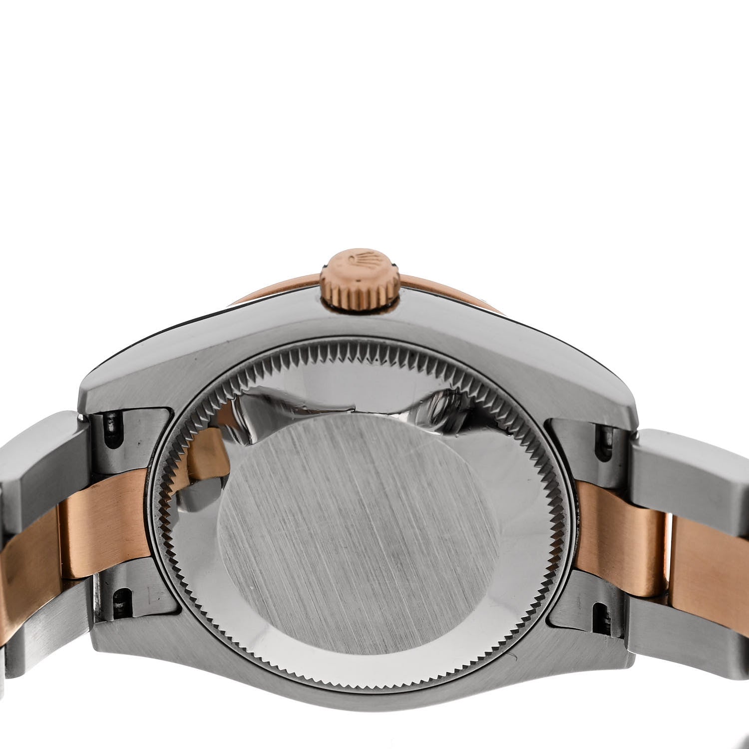 Rolex Stainless Steel 18K Everose Gold Diamond 31mm Oyster Perpetual Datejust Watch Chocolate Roman 178341 4 of 5