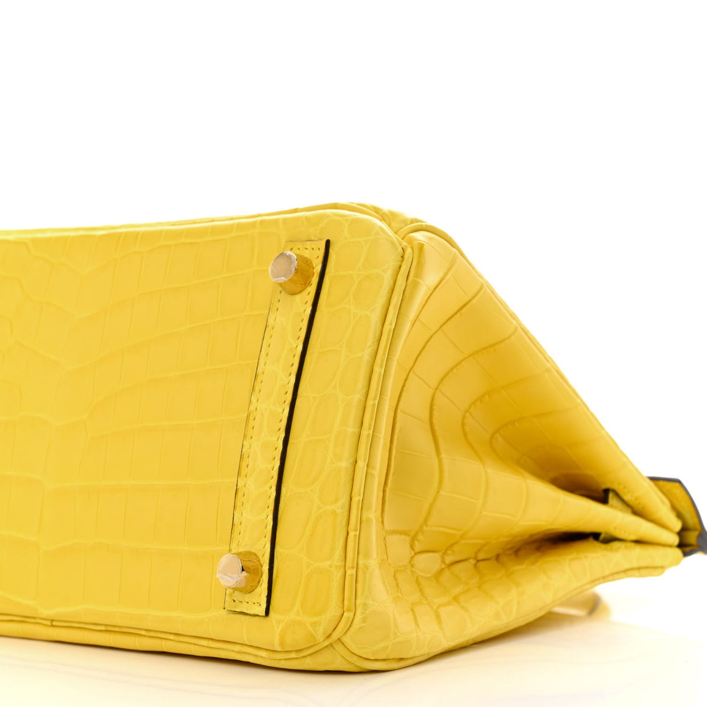 Matte Niloticus Crocodile Birkin 25 Mimosa