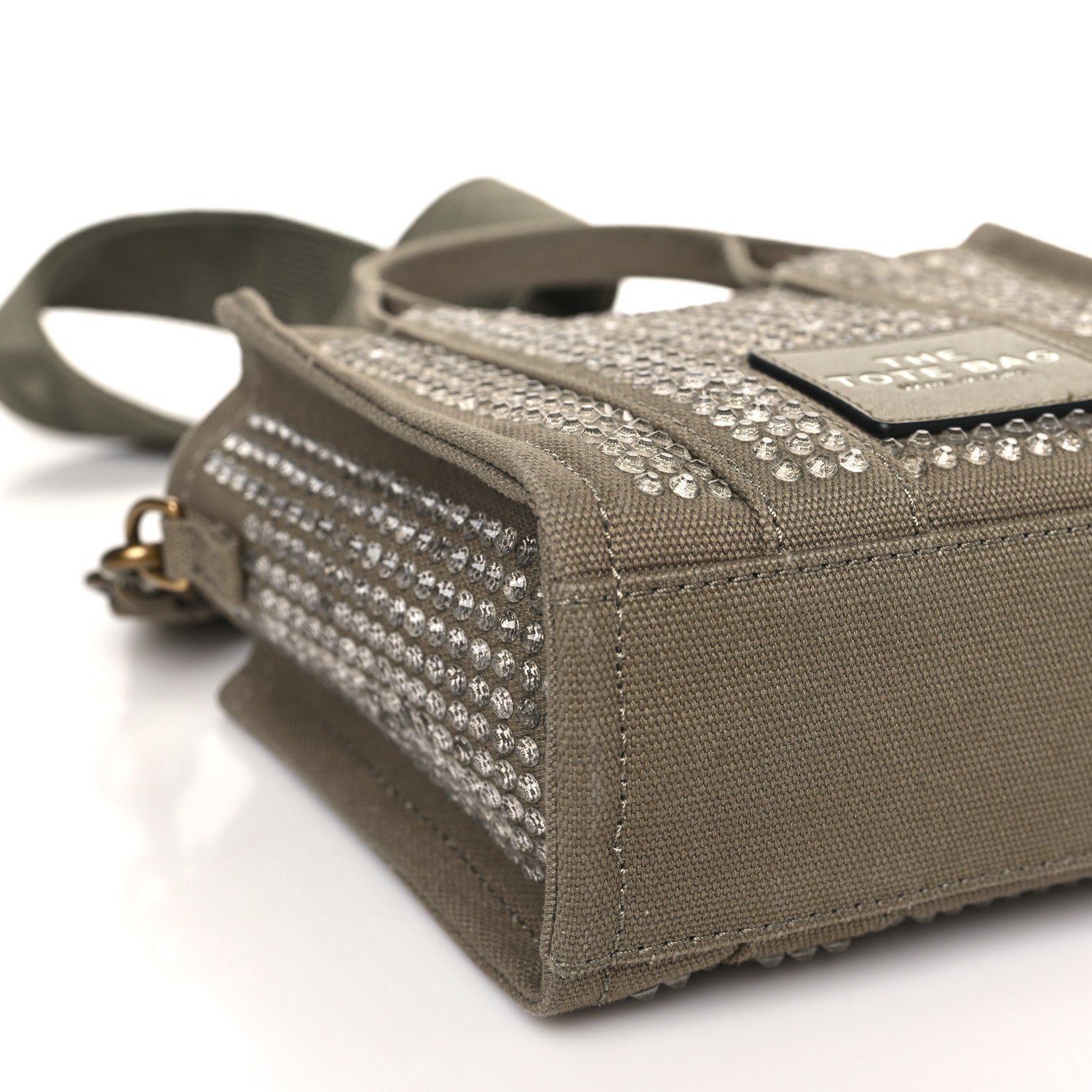 Marc Jacobs Crystal Canvas Mini The Tote Bag Slate Green 7 of 8