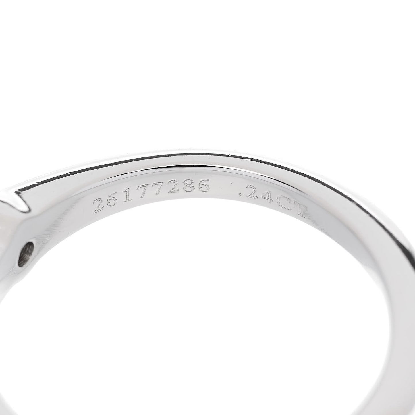 Platinum Diamond .24ct Solitaire Engagement Ring 49 5