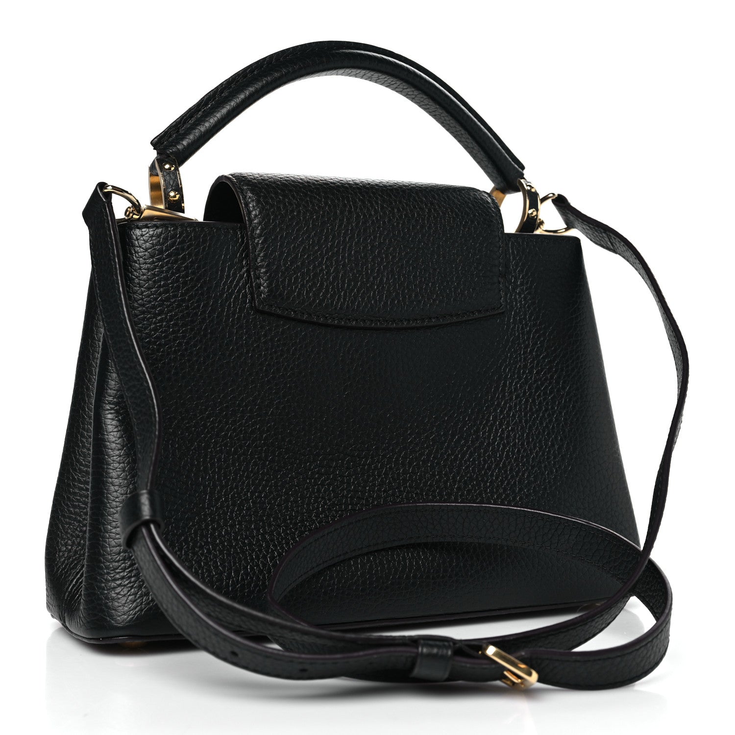 Louis Vuitton Taurillon Capucines BB Black 3 of 9