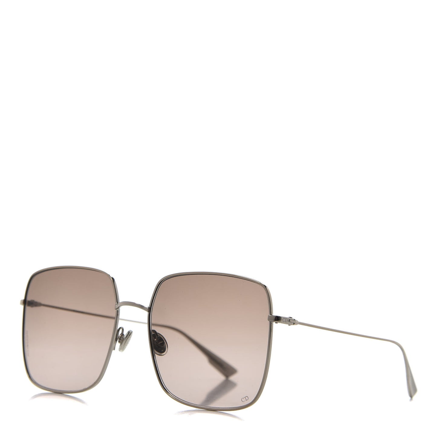 Metal Stellaire 1 Square Sunglasses Brown Silver